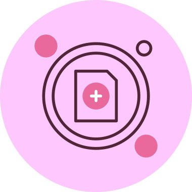 Yeni Dosya Düğmesi simgesi, vektör illüstrasyonu basit tasarım