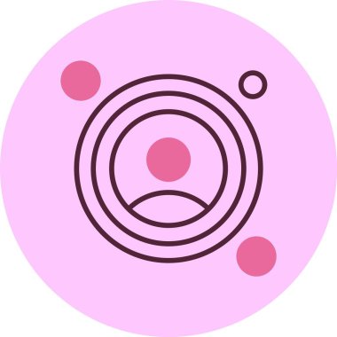 Vektör illüstrasyon simgesi Kullanıcı Profili