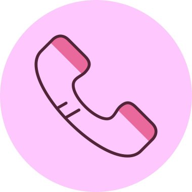 Telefon web simgesi, basit vektör çizim