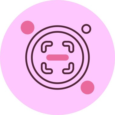 Tarayıcı Düğmesi simgesi, vektör illüstrasyonu basit tasarım