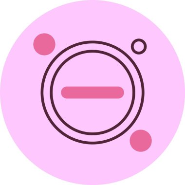 Düğme simgesini küçült, vektör illüstrasyonu basit tasarım