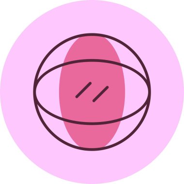 Küre. Web simgesi basit illüstrasyon