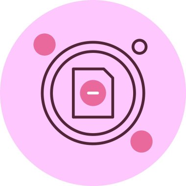 Sayfa Düğmesini Sil. Web simgesi basit illüstrasyon