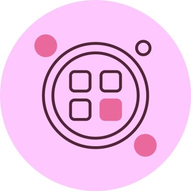 Menü Düğmesi web simgesi, basit vektör illüstrasyonu