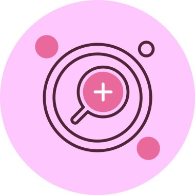 Büyüteç simgesine, vektör illüstrasyonuna yakınlaş