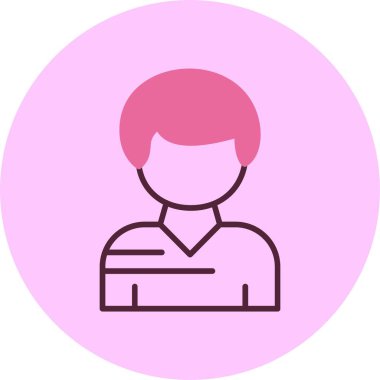 kullanıcı. Web simgesi basit illüstrasyon