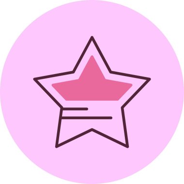 Yıldız. Web simgesi basit illüstrasyon