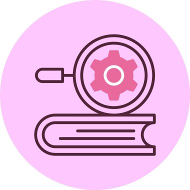 Edebiyat Liderliği. Web simgesi basit illüstrasyon