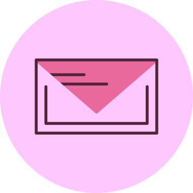 Mektup. Web simgesi basit illüstrasyon