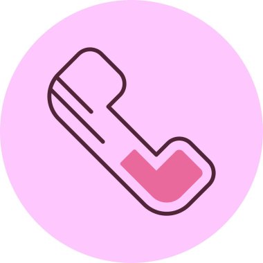 Telefon web simgesi, basit vektör çizim