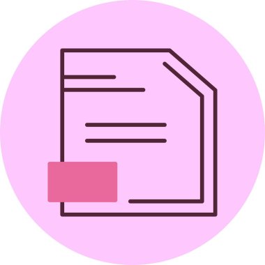 dosya web simgesi, basit vektör illüstrasyonu