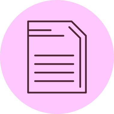 Vektör belgesi Simge illüstrasyonu 