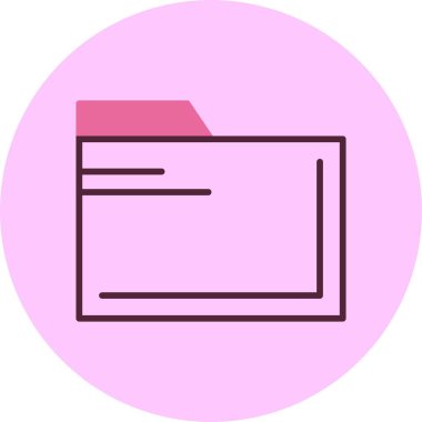 dizin web simgesi, basit vektör illüstrasyonu