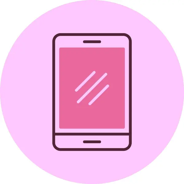 akıllı telefon simgesi, vektör illüstrasyonu basit tasarım