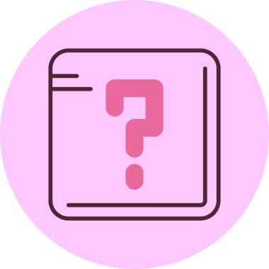 Soru işareti. Web simgesi basit illüstrasyon