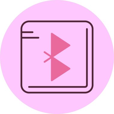 Bluetooth simgesinin vektör çizimi