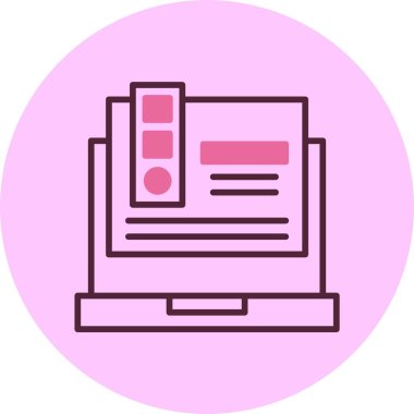 Renk Paleti web simgesi basit illüstrasyon