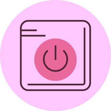 vektör çizim güç düğmesi simgesi 