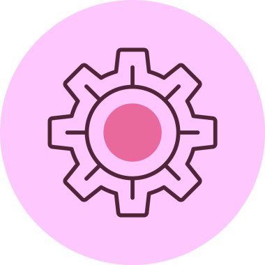 Vites ayarı. Web simgesi basit illüstrasyon