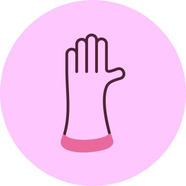 İşçi Eldiven Ağı simgesi, basit vektör illüstrasyonu