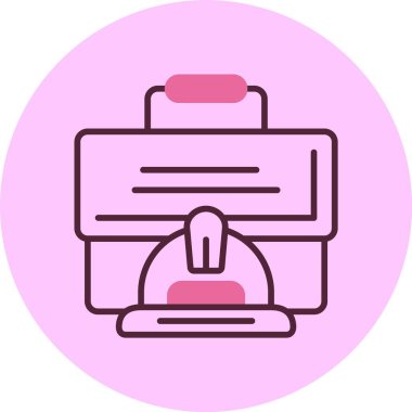 evrak çantası web simgesi, basit vektör illüstrasyonu