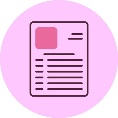  Görev Uygulaması Web simgesi, basit vektör illüstrasyonu