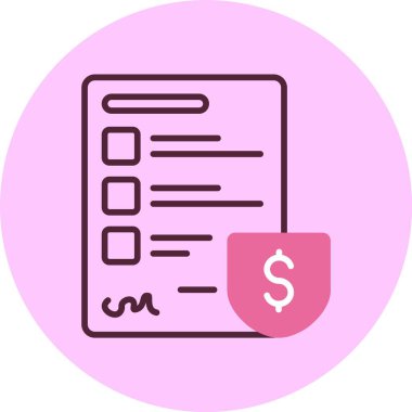 Emeklilik Planı web simgesi, basit vektör illüstrasyonu