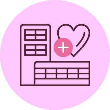 Sağlık Yardım simgesi, vektör illüstrasyonu basit tasarım