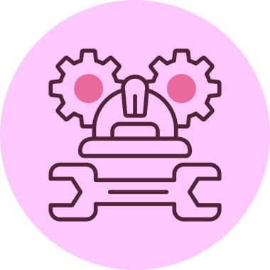 İşçi Bayramı Festivali simgesi, vektör illüstrasyonu basit tasarım