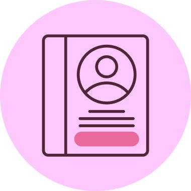 Çalışan El Kitabı simgesi, vektör illüstrasyonu basit tasarım