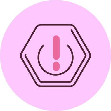 Ünlem işareti simgesi vektör çizim