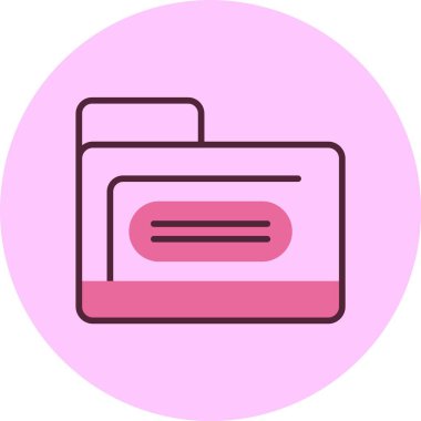 dizin web simgesi, basit vektör illüstrasyonu