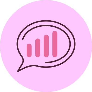 Ağ sinyali simgesi, basit vektör illüstrasyonu