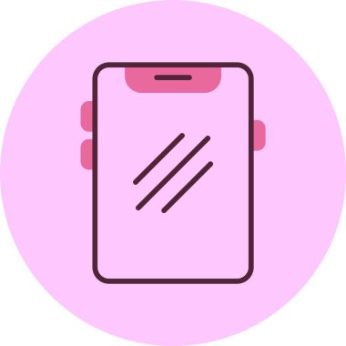 Telefon web simgesi, basit vektör çizim