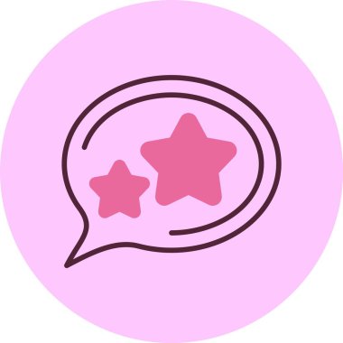 Favori web simgesi, basit vektör illüstrasyonu