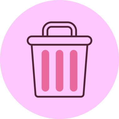 Çöp kutusu vektör illüstrasyonuName 