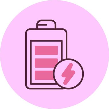 Pil web simgesi, vektör çizim