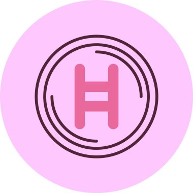 Hedera logo web simgesi vektör illüstrasyonu 