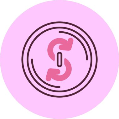 Özlem finans simgesi, vektör illüstrasyonu