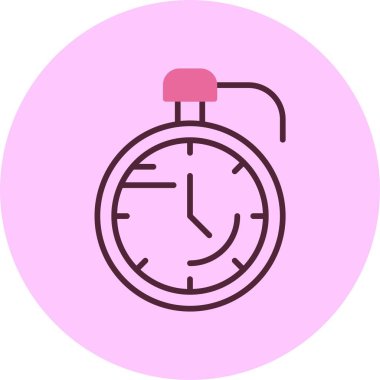 Kronometre Web simgesi basit illüstrasyon