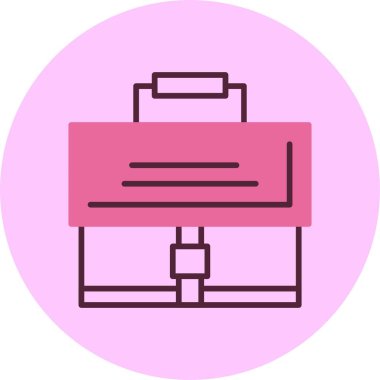 evrak çantası simgesi, vektör illüstrasyonu basit tasarım