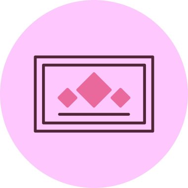 Kart. Web simgesi basit illüstrasyon 