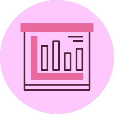 finans grafik simgesi, vektör illüstrasyonu basit tasarım