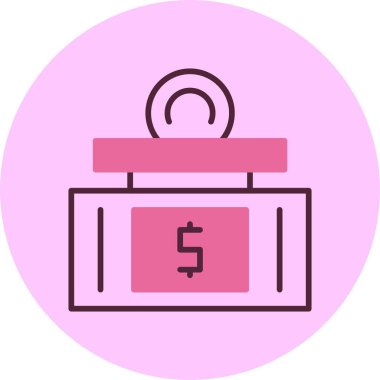  Tasarruf web simgesi basit illüstrasyon