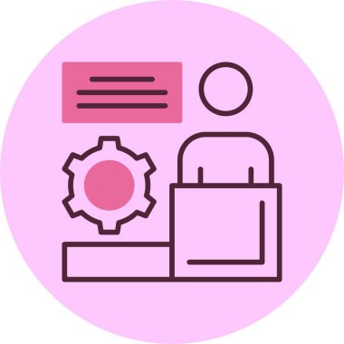  Liderlik web simgesi basit illüstrasyon