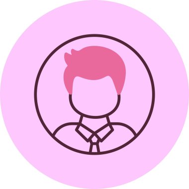 kullanıcı. Web simgesi basit illüstrasyon