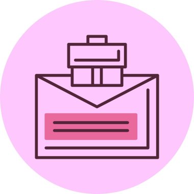 e- posta web simgesi, basit vektör illüstrasyonu