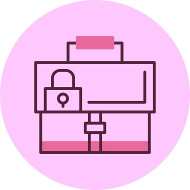 Güvenlik. Web simgesi basit illüstrasyon