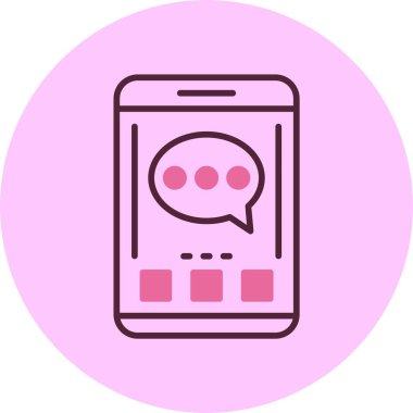 akıllı telefon simgesi, vektör illüstrasyonu basit tasarım