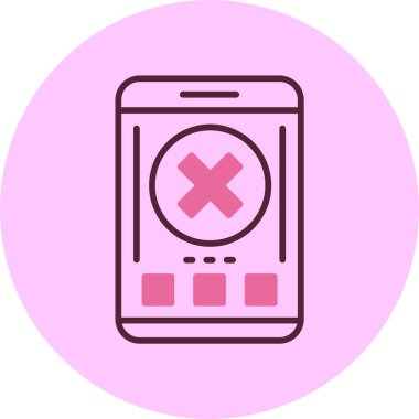 akıllı telefon simgesi, vektör illüstrasyonu basit tasarım